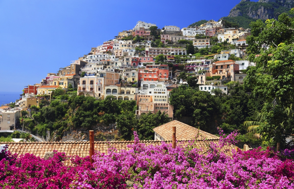 世界の春の絶景：4位 イタリア　ポジターノ